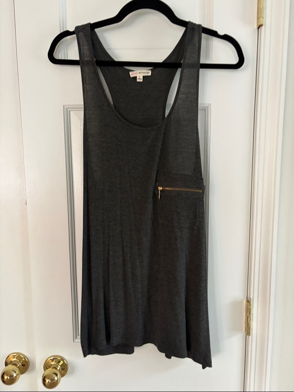 Dark grey butter soft tank